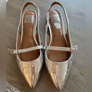 DV by Dolce Vita Metallic Silver Flats